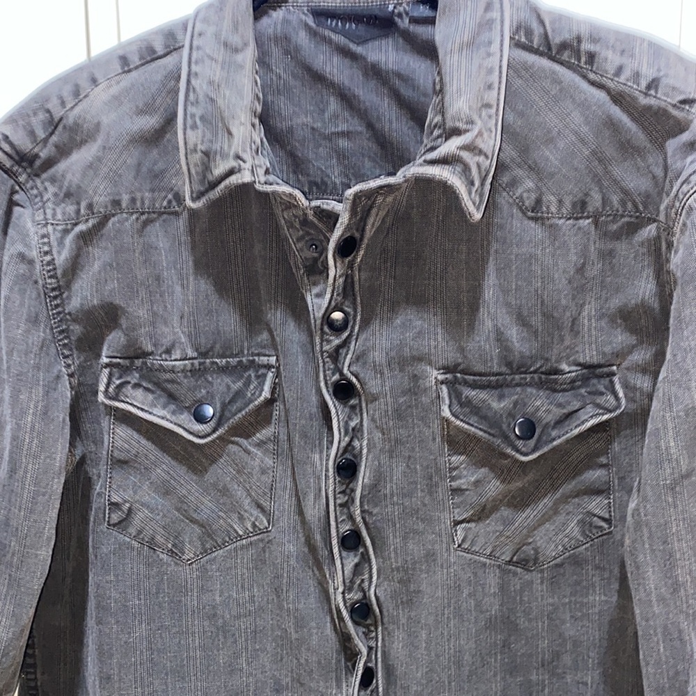 Rogue black denim rugged long sleeve shirt - Picture 6 of 11